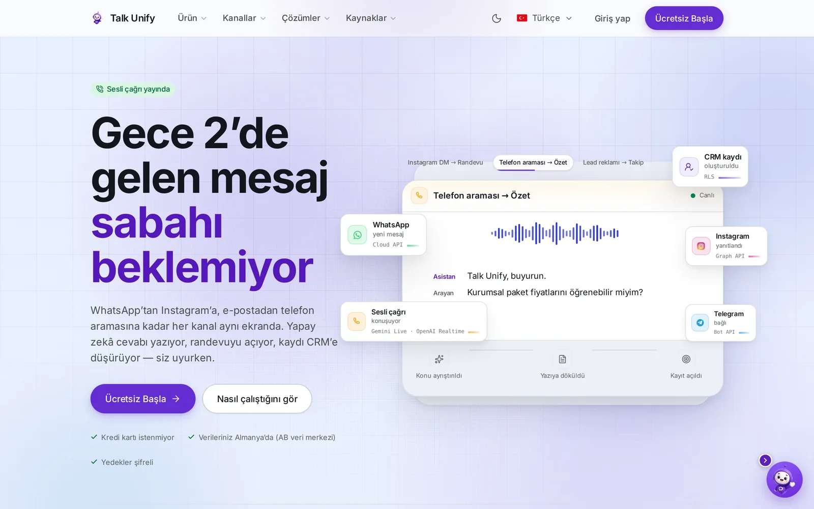 TalkUnify projesinden ekran görüntüsü